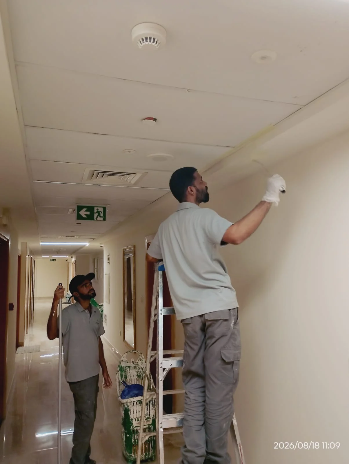Painting team working inside a Dubai property — supporting project view 2