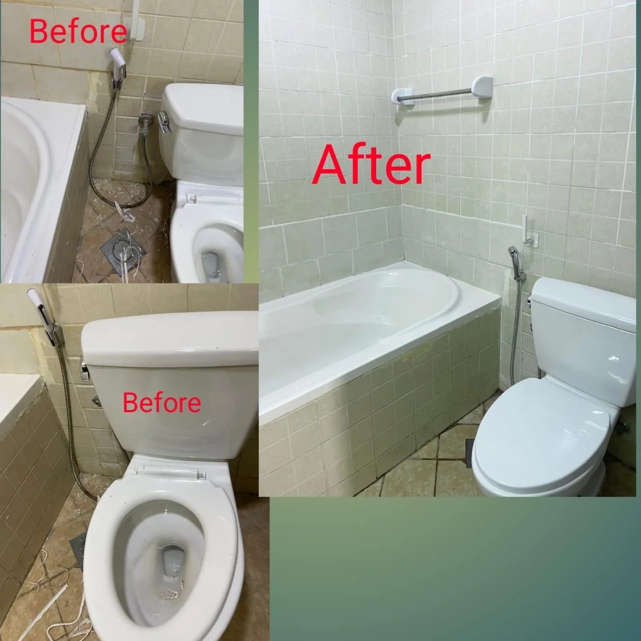 Before-and-after apartment renovation showing wall and interior changes in Dubai — supporting project view 3
